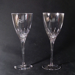 WATERFORD Marquis CLARIA WATER GLASSES, Cut Crystal, 8 1/2″, 6 oz, 2PC
