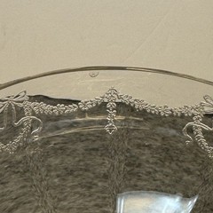 2 Antique Central Glass Works Etch 14 Optic Water Goblets Wine Tall StemGlasses