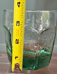 2 Vintage Libbey CHIVALRY Spanish Green Old Fashioned Rocks Textured Glasses