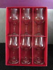 Vintage Dema L301 Fine Rim Wine Glasses Set/6 Old-«Pre Bar Coding» See Pics!!
