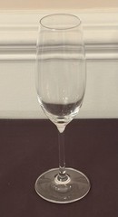 Vintage Schott Zwiesel Champagne Flutes Set of 2 German Crystal Stemware EUC