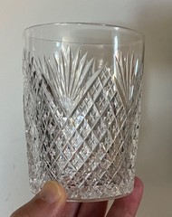 Antique American Brilliant Cut Crystal Whiskey Glass Tumbler