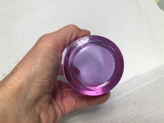 FIRE AND LIGHT GLASS TUMBLER LAVENDER 4 3/4 INCHES