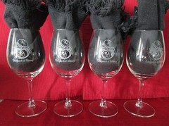 Stuart Cellars Wine Glasses 7.5 inches Tall-Set of 4