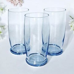 3 Libbey PRIME TIME MISTY BLUE 82401F Beverage Glasses 13 OZ NEW