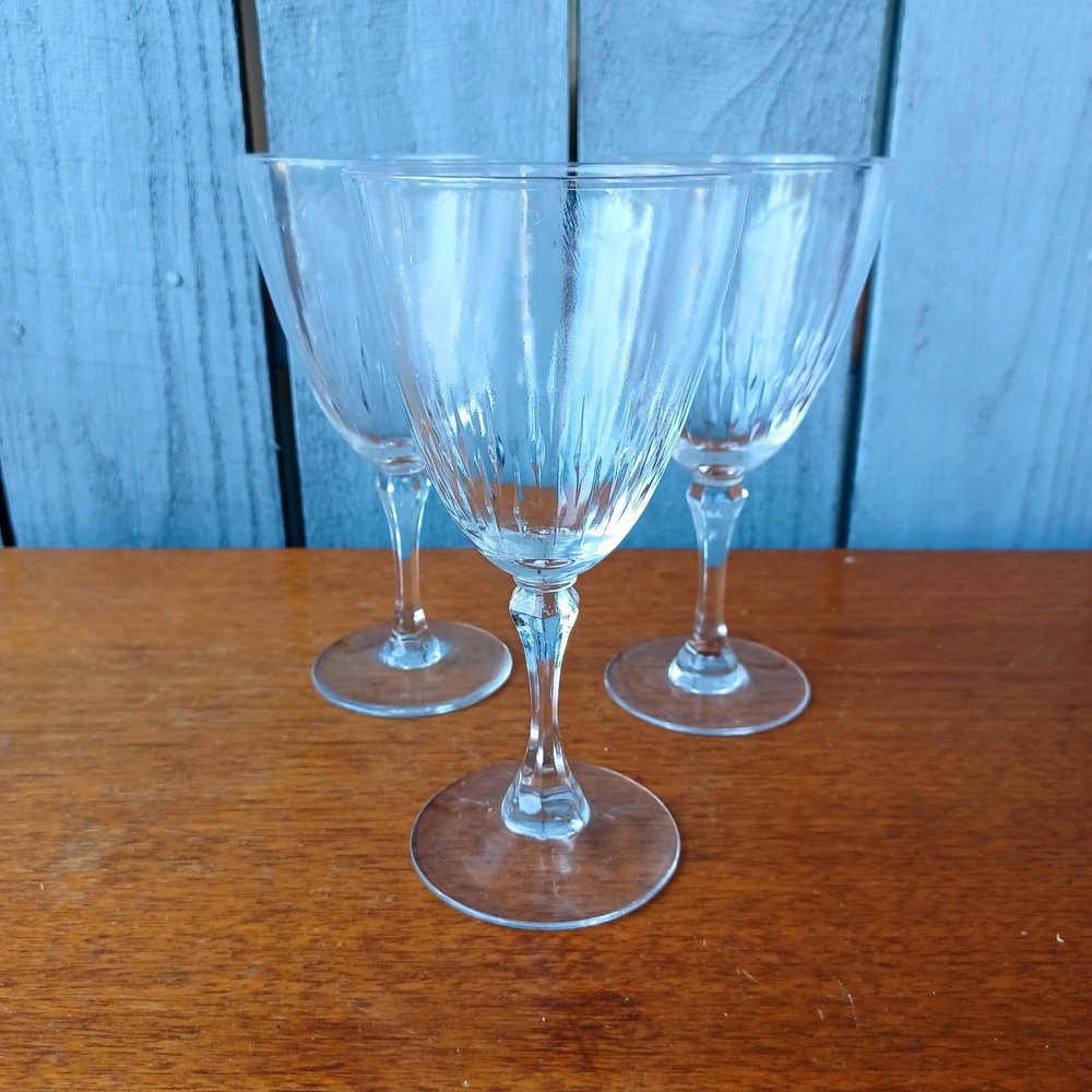 Vintage Set Of 3 Lenox STARFIRE ROMANCE Water Goblets GREAT CONDITION