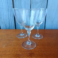 Vintage Set Of 3 Lenox STARFIRE ROMANCE Water Goblets GREAT CONDITION