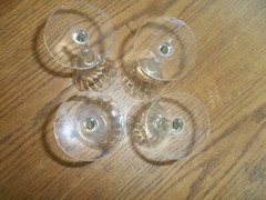 4 Etched Fancy Wine Champagne Stem Flutes/Glasses 7″ Tall 12 Oz Box B11