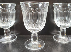 12 Noritake Provincial Clear Wine Glasses Set Vintage Elegant Panel Stemware Lot