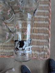 Nine Anchor Hocking Cow Jelly Jar Drinking Glasses
