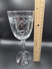 Fostoria Holly Clear Crystal Stemware Set – Mint Condition