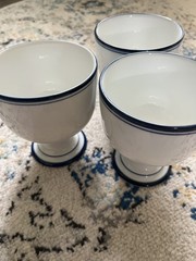 Dansk Bistro CHRISTIANSHAVN BLUE 4 5/8″ Goblet Japan Set of 3