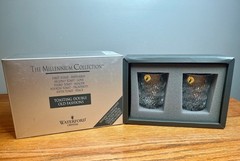 New In Box Set of 2 WATERFORD Crystal Millennium Series Prosperity Pattern Toast