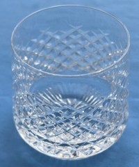 Set Of 2 Vintage Waterford Crystal Alana Old Fashioned Roly Poly Tumbler Glasses