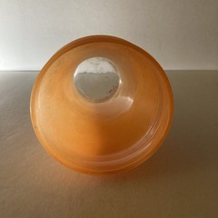 One Vintage Federal Glass Co. Depression Era Frosted Tumbler Glass With Holder.