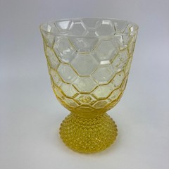 RARE IVV Vintage Footed Goblet Handmade Glasses Italy 5 Colors To Choose From