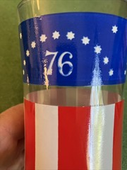 11 Vintage 1976 Libbey Bicentennial 1776 Flag Glasses 12 Oz Red White Blue Stars