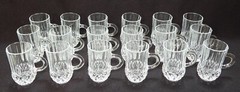 LOT of 2 Vintage Royal Crystal Rock RCR «Opera» Demitasse Cup Shot Glass