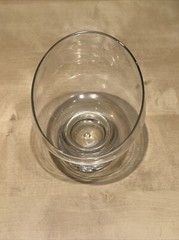 Tilted Kosta Boda Sweden Pippa Controlled BUBBLE Slanted 5 1/2″ Desert Cup