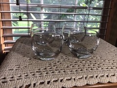 4 Nice Crystal Lenox Tuscany Classics 8 Oz Stemless Wine Cocktail Glasses
