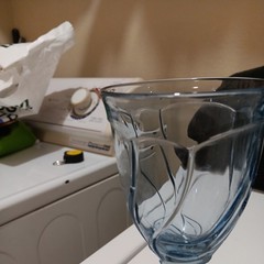 6 Nortake Sweet Swirl Blue Wine Glasses 7.5 Inches