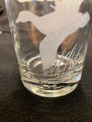 VTG National Wildlife Federation Etched Wild Duck Rocks Glasses set of 6