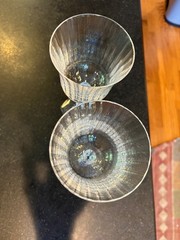 GORHAM PERSPECTIVE PAIR OF 2 WATER GOBLETS NEAR PERFECT CONDITION