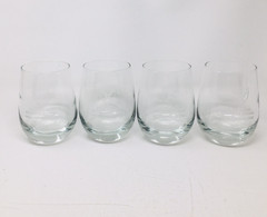 4 Harvard University Business School 1992 Highball Glass Set Etched MBA
