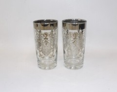Kimikp Silvercrest Knight Coat of Arms Vintage Highball Glasses – Set 2