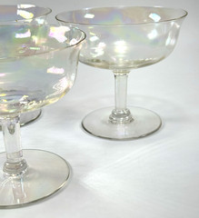Mother of Pearl (Stem 858) by Fostoria Low Champagne/Sherbet Glasses Set of 5