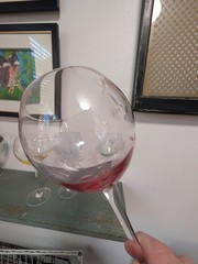 Vintage Lenox Butterfly Meadow Etched Balloon Goblets Set of 4 Different Colors