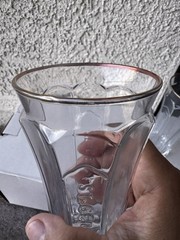Vintage St. Germain Gold Rim Liqueur Glasses Art Deco Highball Cordial Cocktail