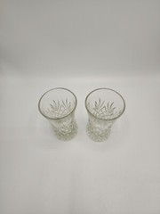 Anchor Hocking «Prescut Clear» 5 Inch 8 Ounce Tumbler-Pineapple-Set of 2