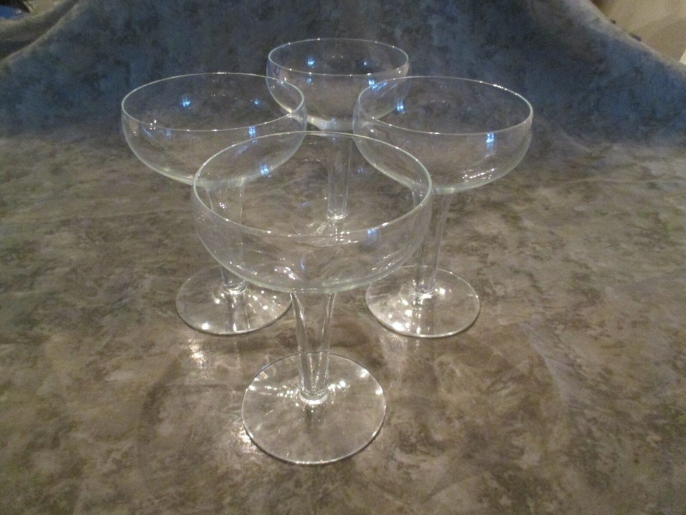 Hollow Stem MCM Champagne Cocktail Fluted Margarita Toasting Saucer Coupe (4)