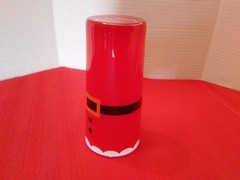 Christmas Santa Suit Blown Glass Tumblers Painted