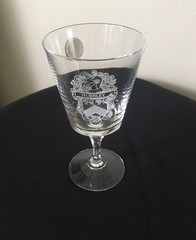 12 MCM Bleikristall Lead Crystal Goblets Various Family Crests/ Knights