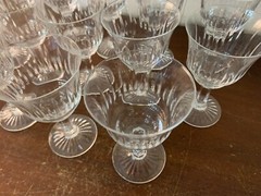 18 Cut Crystal Wine Glasses Daum (Price Per Unit)