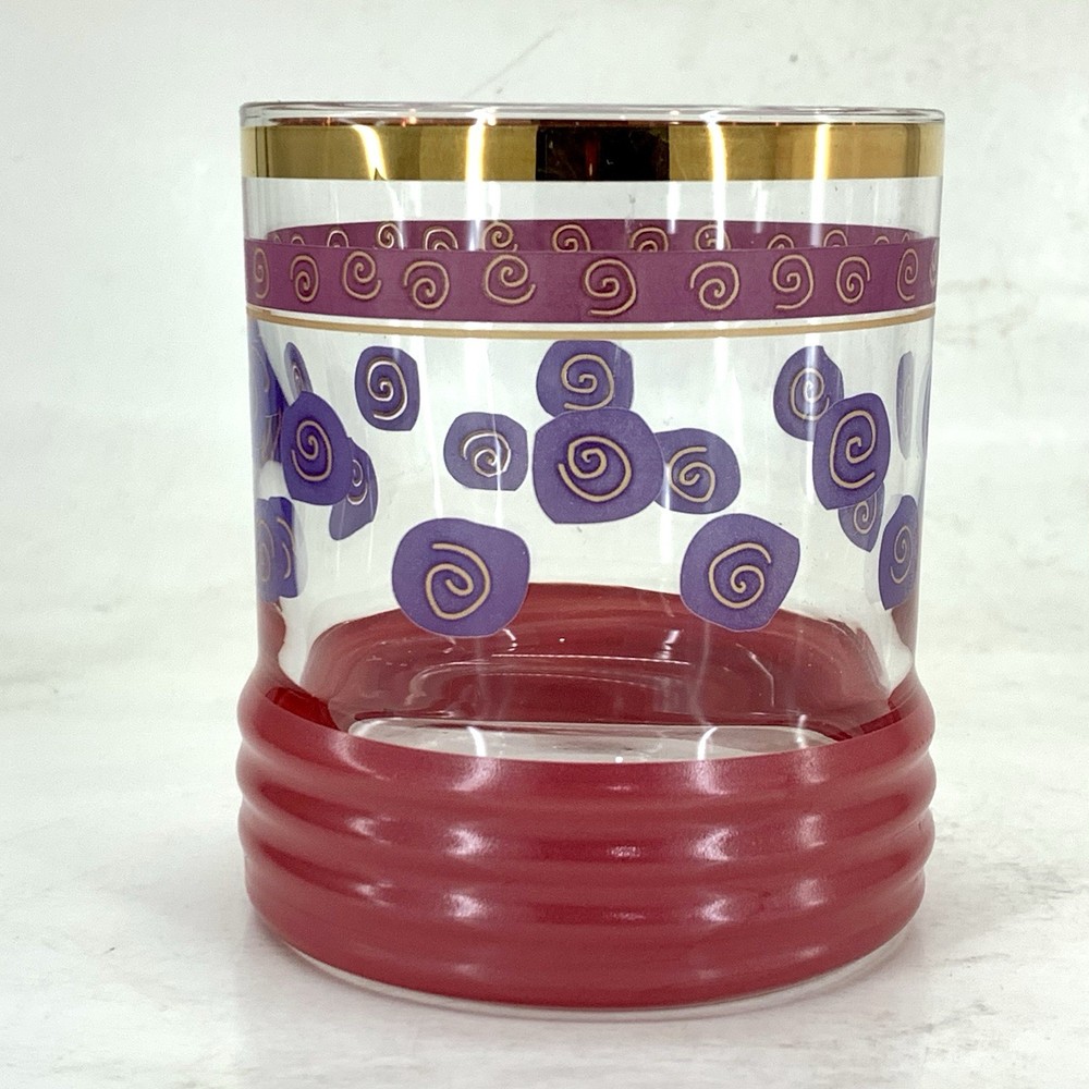 Barware Drinking Glass 1990s Sakura or Sango 8oz Tumbler Vtg Tableware Drinkware