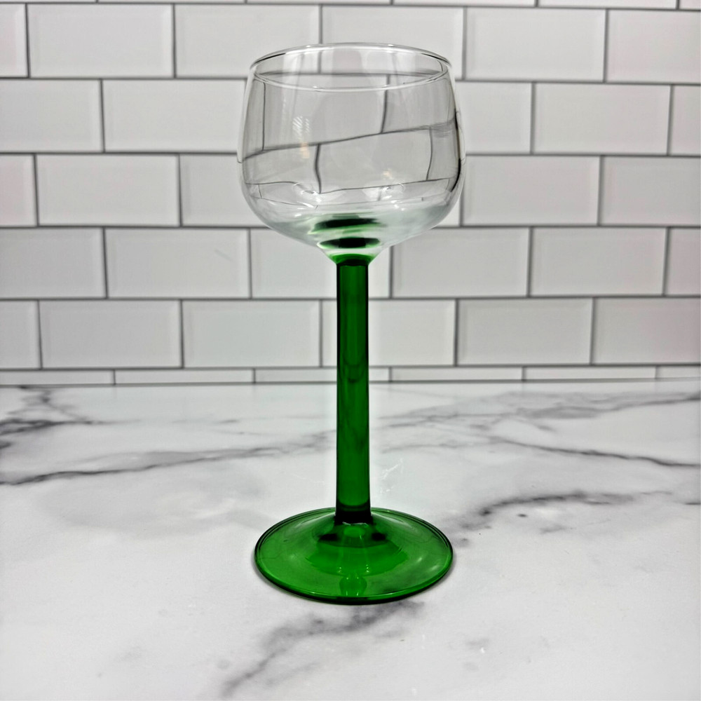 Cristal D’Arques-Durand Emerald Rhine Wine Glass 6 1/2″ 4 ounce CRAEME