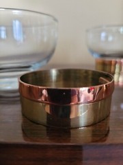 Anchor Hocking Dessert Glasses W 2 Tone Removable Band