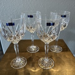 Marquis By Waterford Set Of 4 Brookside~Wine/Water Goblets 8 1/2″
