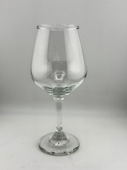 Vintage Clear Wine Glass Goblet 8” Stemware Elegant Tulip Bowl Barware