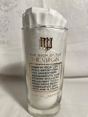 Vintage MCM 1960s Anchor Hocking Zodiac Horoscope Highball Glass Virgo