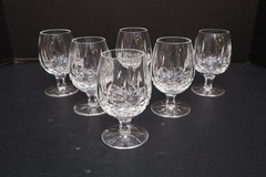 Set of 6 Waterford Crystal LISMORE Small Brandy Snifters Glasses Goblets 4.5″