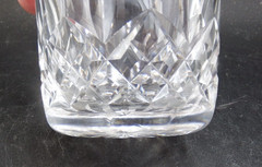 3 Waterford 3 3/8″ Crystal Rocks Glasses w/rounded bottom ….. EXC!!