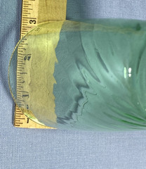 Vintage Set of 6 Libbey Pale Green Swirl Drinking Glasses 5” Tall 8 oz Excellent