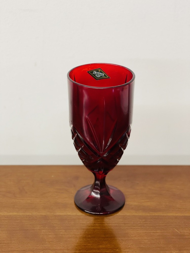 Vintage Shannon by Godinger Dublin Red Irish Crystal Goblet