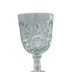 Hobstar | 12 oz | Clear Crystal Glass | Water or Wine | Goblets