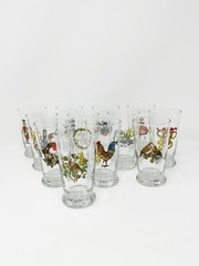 Pottery Barn Twelve Days Of Christmas Glass Tumbler Set 9oz Discontinued