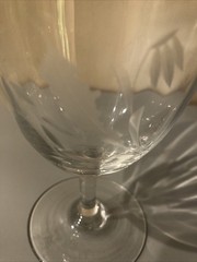 One Vtg Royal Duchess Bavarian Mouth Blown Hand Cut Stemware W Germany WO/Box